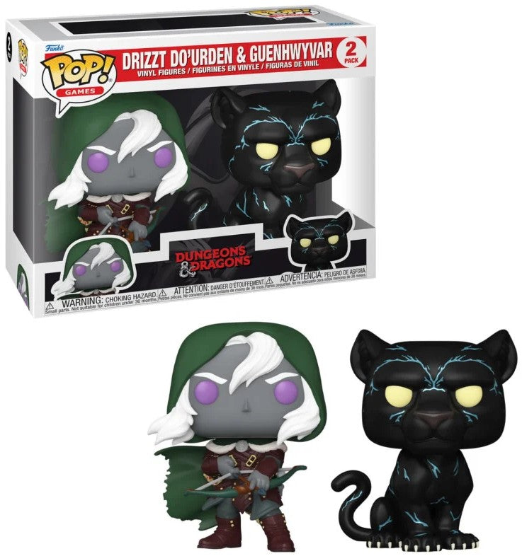 Pack de 2 Figuras POP! Dungeons & Dragons Drizzt Dourden & Guenhwyvar 9 cm