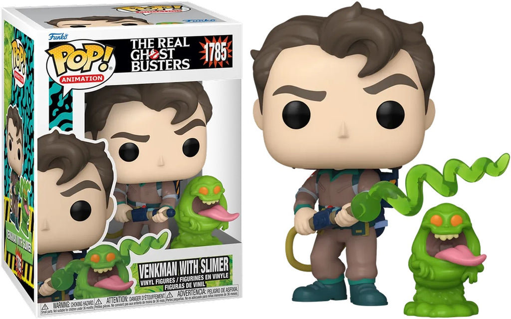 POP! & Buddy – The Real Ghostbusters: Dr. Peter Venkman com Slimer 9 cm