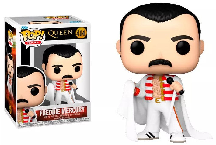 POP! Rocks: Queen - Freddie Mercury com Capa 9cm