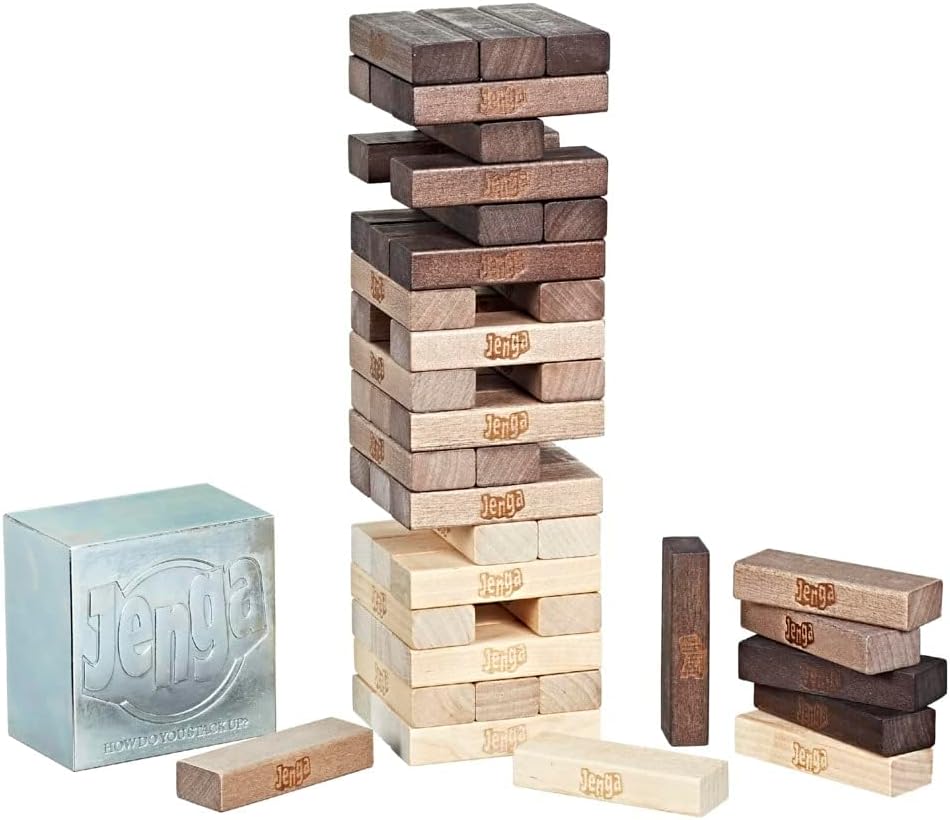 Jenga Rustic – Desafio de Equilíbrio com Estilo Rústico