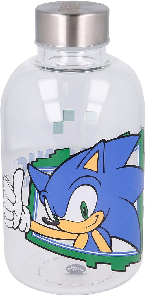 Garrafa de Vidro Sonic The Hedgehog 620ml - Sustentável e Prática