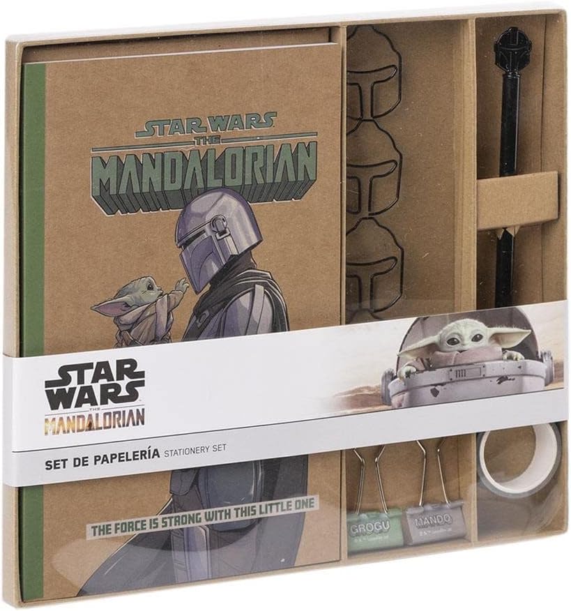 Conjunto de Papelaria The Mandalorian Star Wars