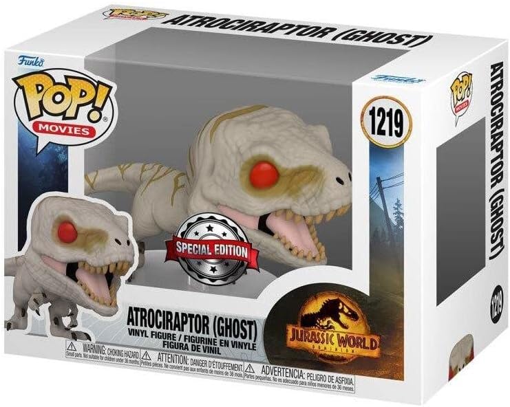 POP! Jurassic World Dominion Atrociraptor Ghost Exclusive 9cm