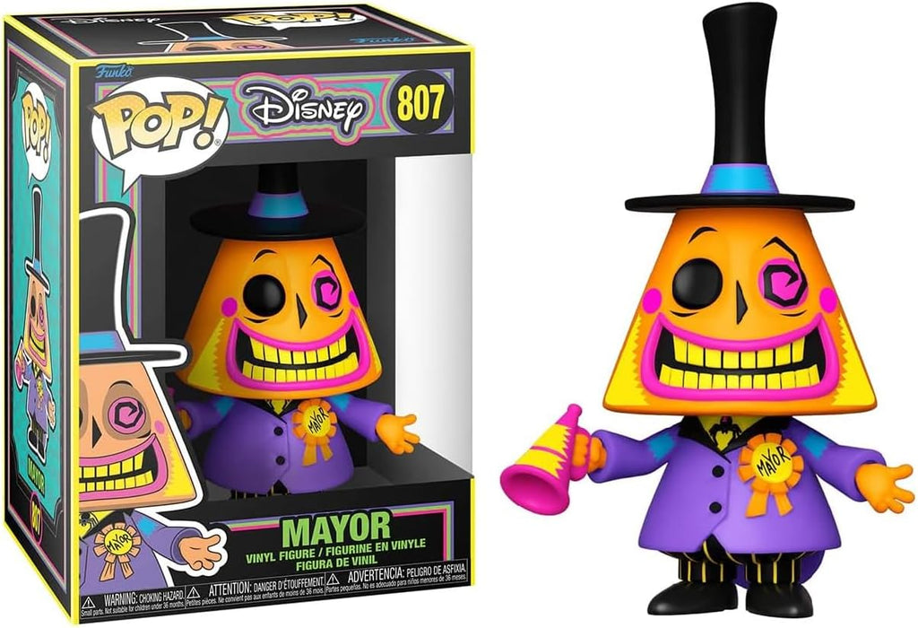 POP! Disney Nightmare before Christmas Vinyl Figure Mayor (BLKLT) 9 cm