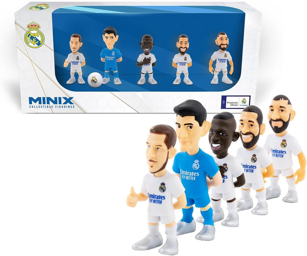 Blister 5 figuras Minix Real Madrid 7cm