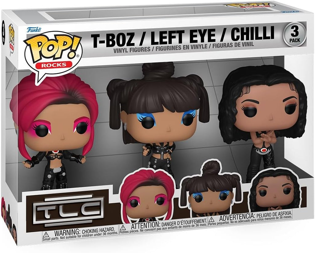 Blister 3 Figuras POP! Rocks TLC 9 cm