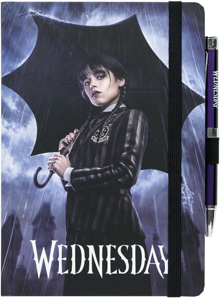 Caderno Premium A5 Wednesday Addams + Caneta Projetor