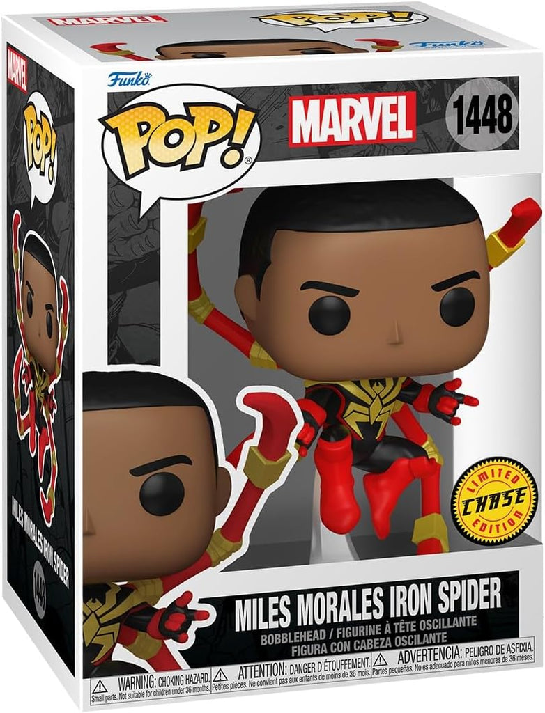 POP! Marvel Miles Morales Iron Spider CHASE 9cm - Edição Exclusiva