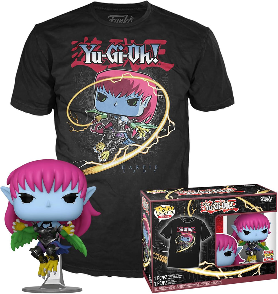 POP! & Tee Cyber Harpie Lady (Black) - Yu-Gi-Oh! Pack Exclusivo com T-shirt e Figura