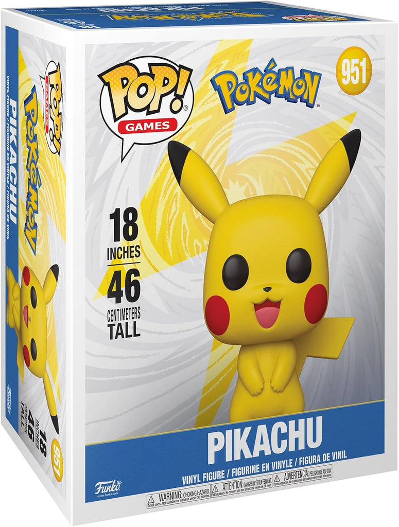 POP! Mega Pokémon Pikachu 46cm - Colecionável Gigante e Exclusivo