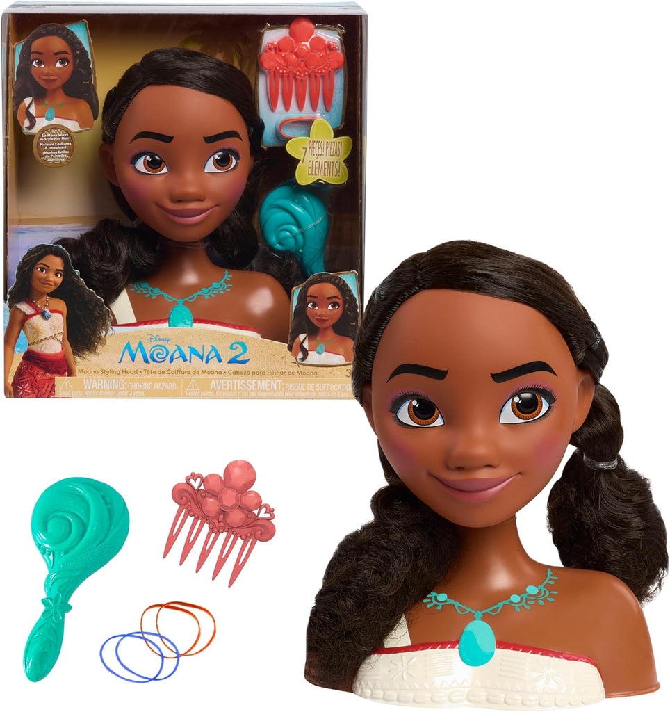 Disney Princesa Vaiana (Moana) 2 em 1 - Busto com 7 Acessórios