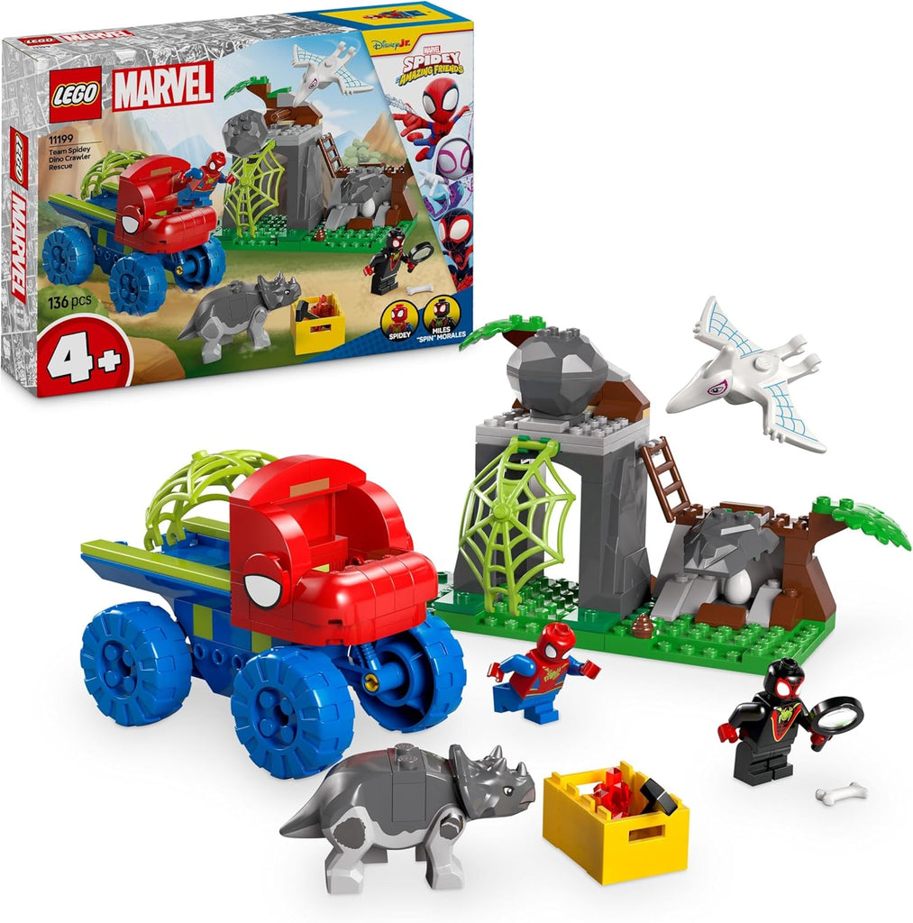 LEGO Marvel Equipa Spidey - Resgate com Veículo Dinossauro Todo-o-Terreno 11199