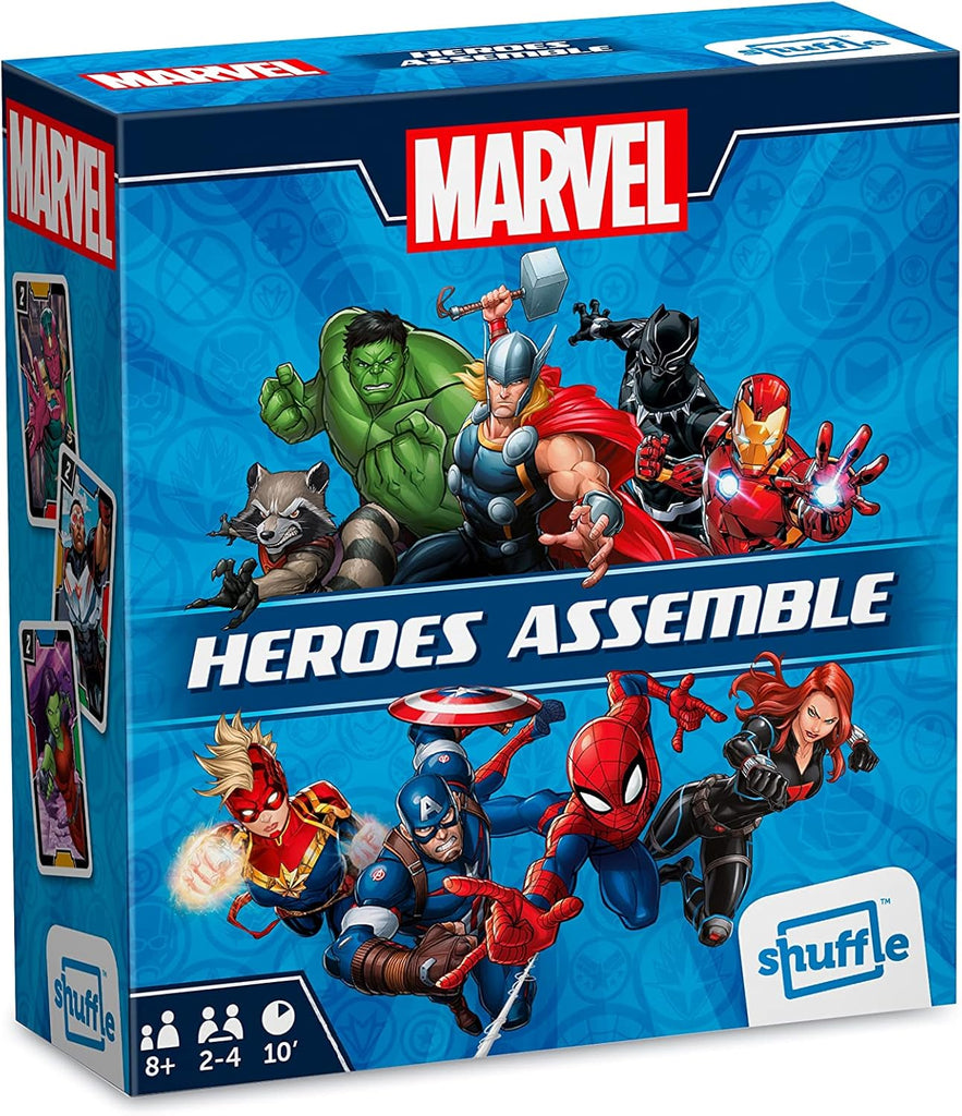 Jogo de Mesa Shuffle Avengers - Aventura Marvel para 2 a 4 Jogadores