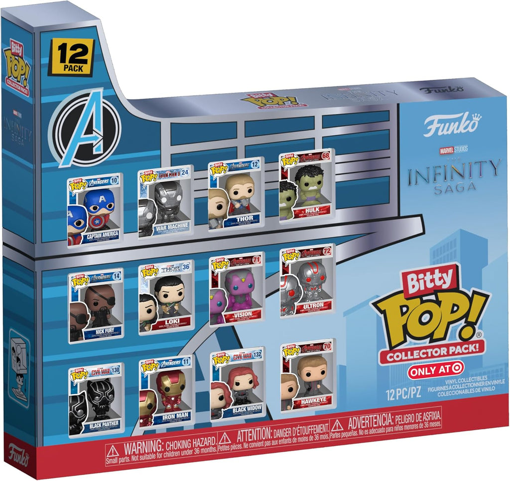 Bitty POP! Marvel: Infinity Saga - Multipack 12 Figuras Colecionáveis (2,3 cm)