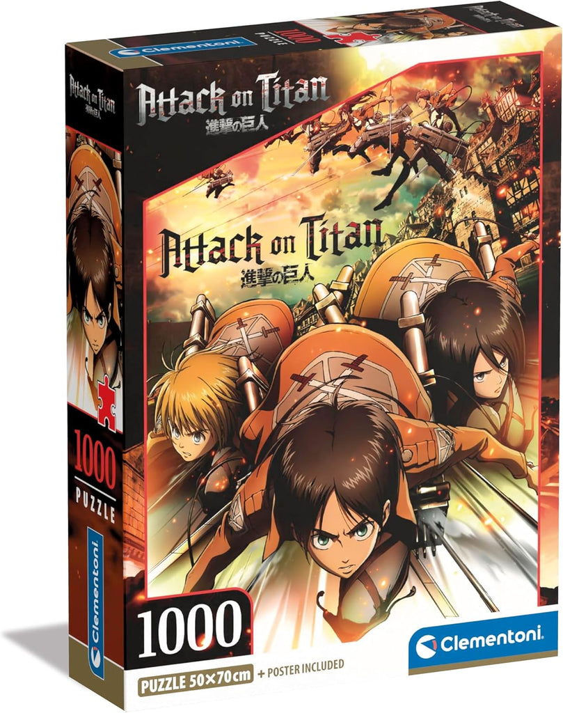 Attack on Titan Puzzle 1000 Peças – Desafio Épico para Fãs do Anime