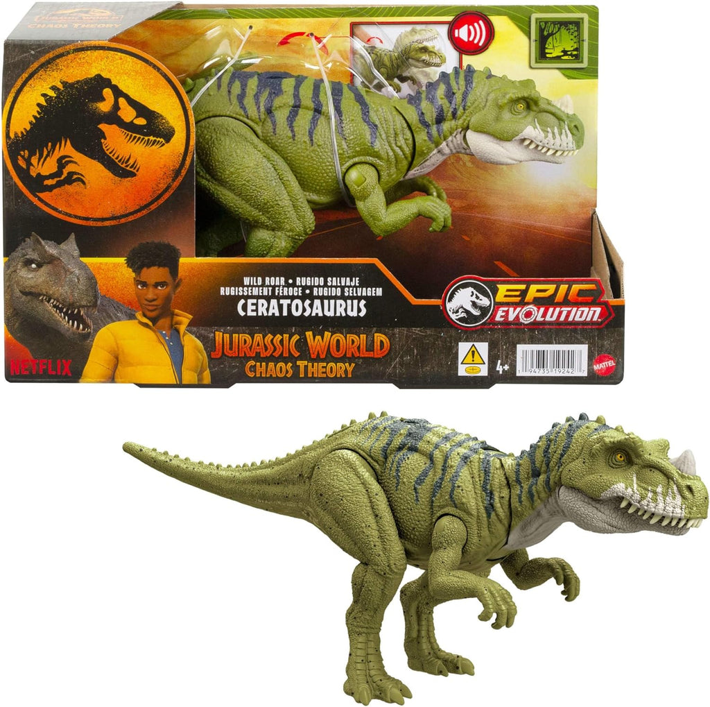 Figura de Ação Jurassic World Epic Evolution - Wild Roar Ceratosaurus