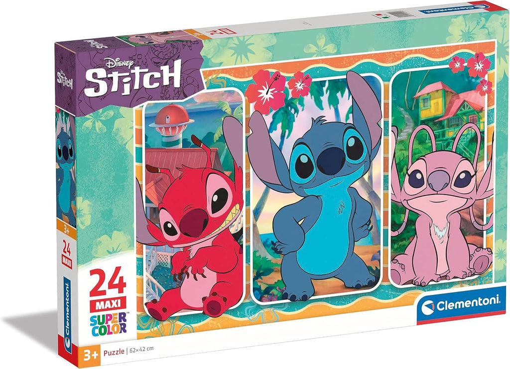 Disney Stitch Maxi Puzzle 24 Peças – Diversão e Aprendizagem para os Mais Pequenos