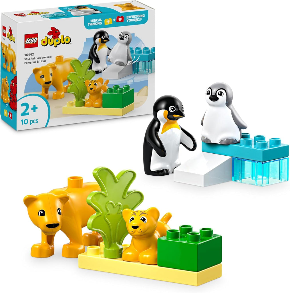 LEGO DUPLO Famílias da Fauna Selvagem: Pinguins e Leões (10442)