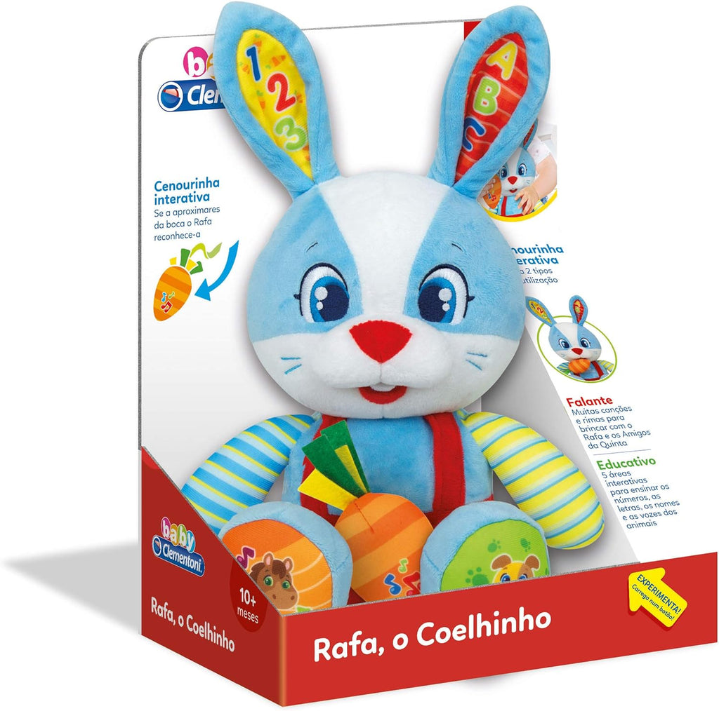 Peluche Rafa O Coelhinho Falante Clementoni Baby 67533 (Português)