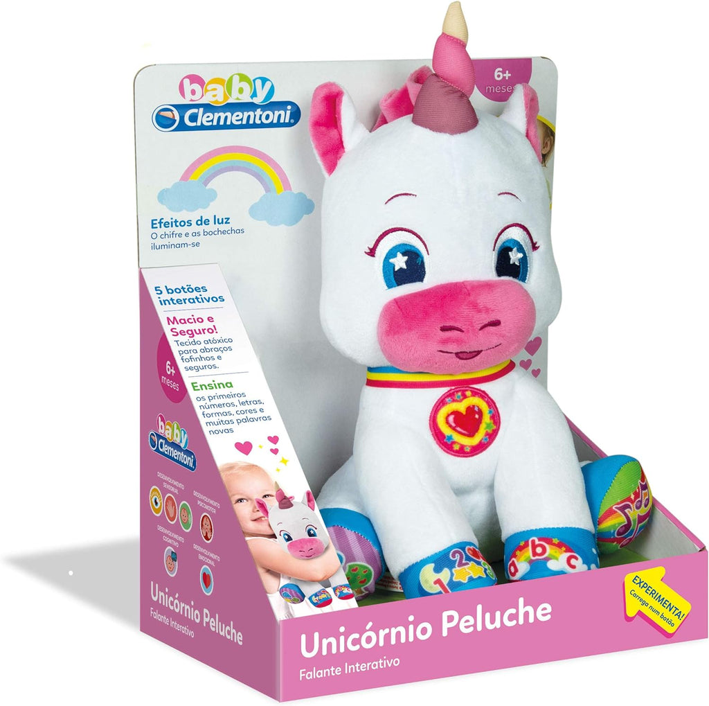 Peluche Unicórnio Interativo Clementoni Baby 67817 (Português)