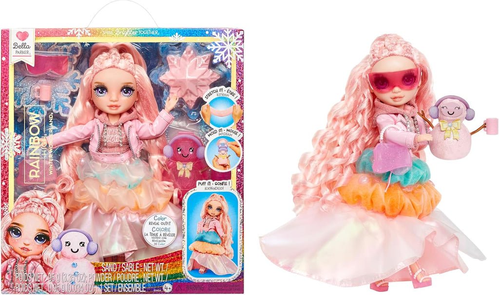 Boneca Rainbow High Bella Parker Winter Wonderland Rosa