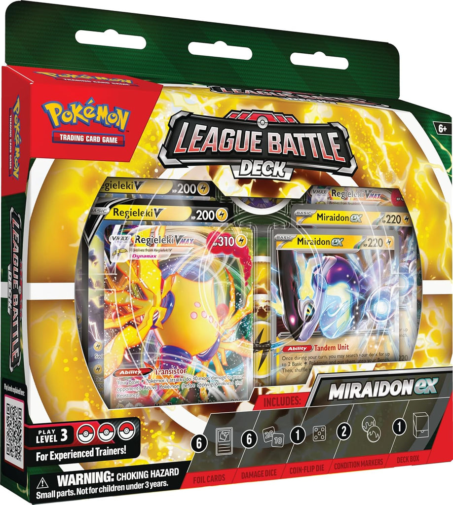 Pokémon TCG: Miraidon ex League Battle Deck – Baralho Competitivo (Inglês)