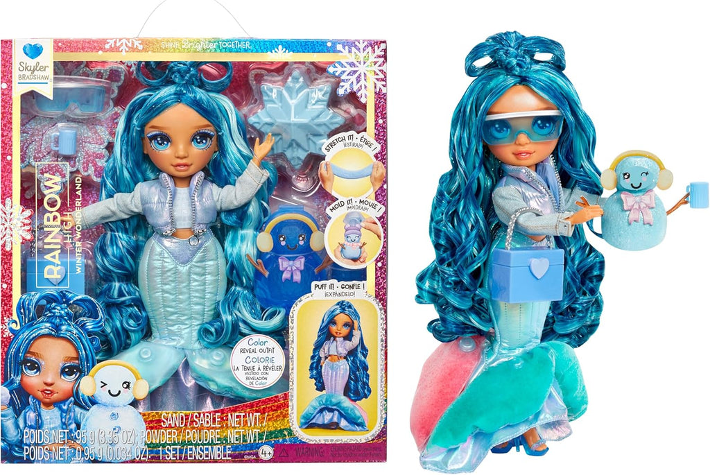 Boneca Rainbow High Skyler Bradshaw – Winter Wonderland Azul