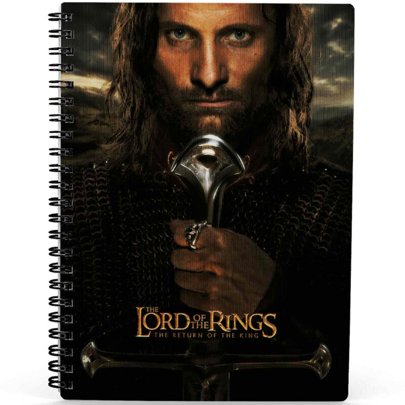 Caderno 3D Aragorn O Senhor dos Anéis ANIMATEK