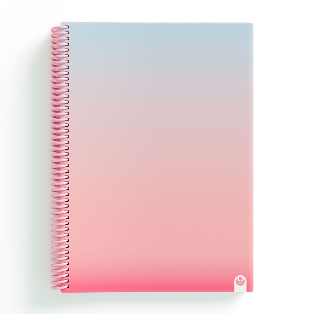 Caderno A4 Espiral CARCHIVO United 2024 Pautado Rosa 80 Folhas ANIMATEK