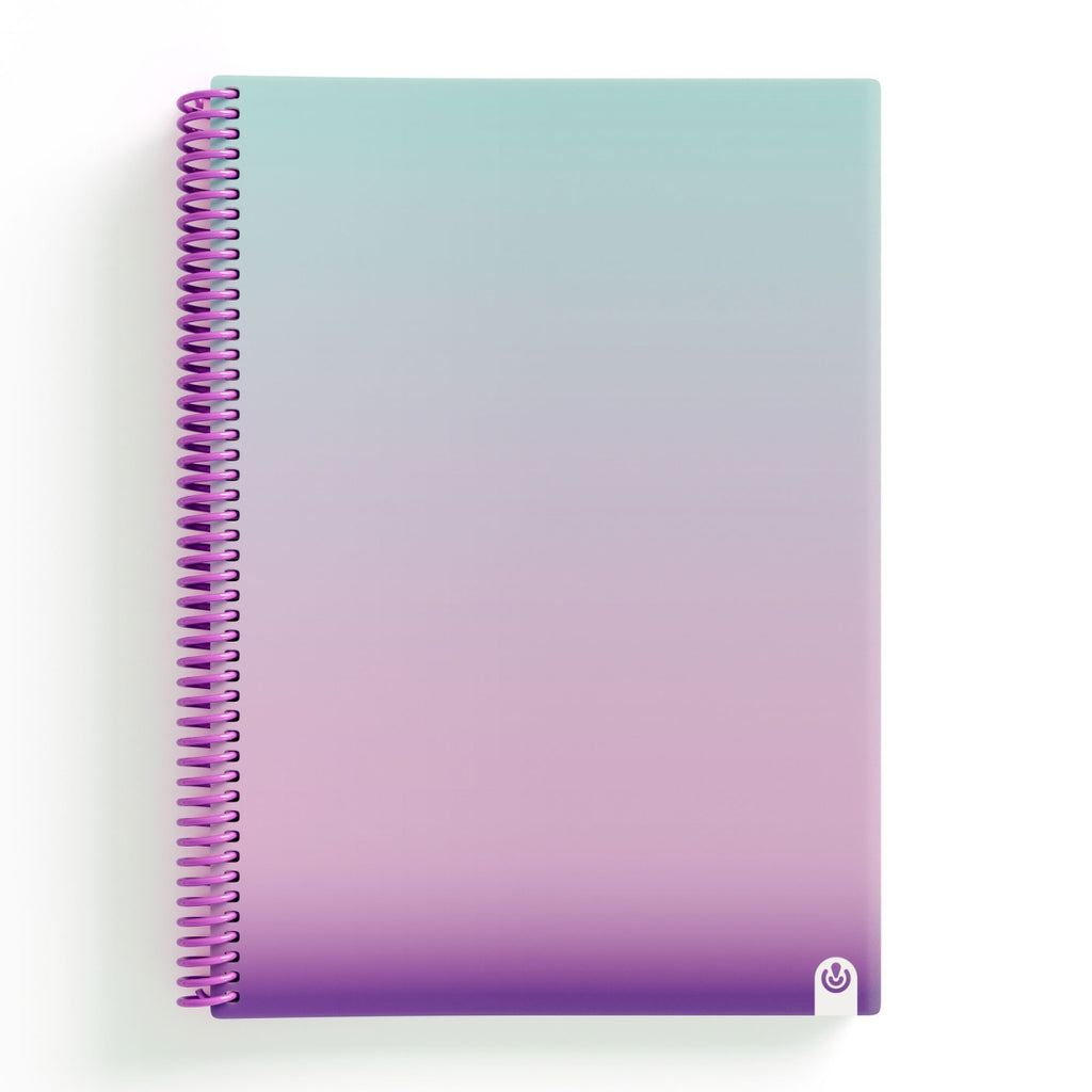 Caderno A4 Espiral CARCHIVO United 2024 Pautado Violeta 80 Folhas ANIMATEK