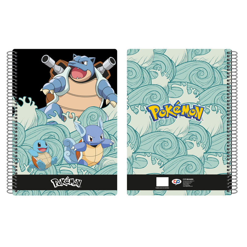 Caderno A4 Pokémon Squirtle Evolution ANIMATEK