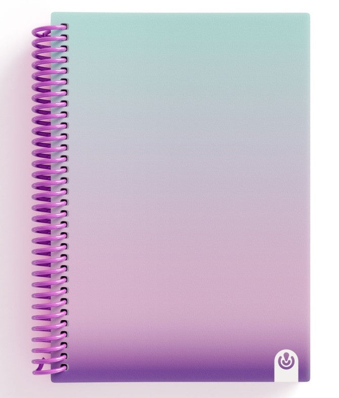 Caderno A5 Espiral CARCHIVO United 2024 Pautado Violeta 80 Folhas ANIMATEK