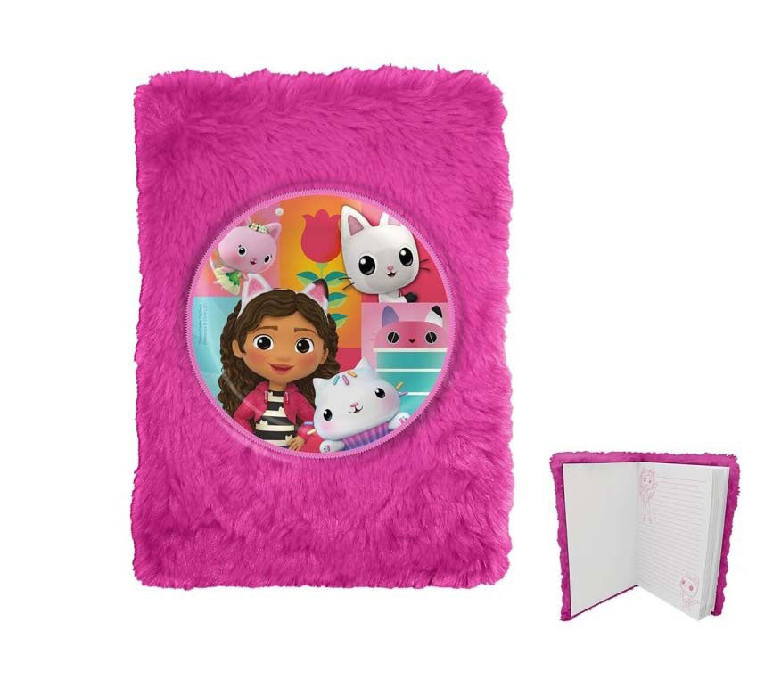 Caderno Peluche A5 Gabby’s Dollhouse Rosa Gd00063 ANIMATEK