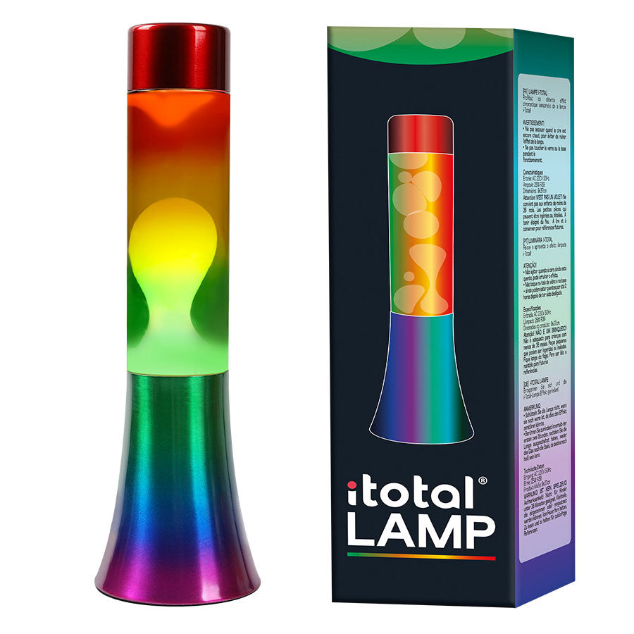 Candeeiro De Lava I-Total Arco-Íris XL2461 - Luz Ambiente Relaxante ANIMATEK