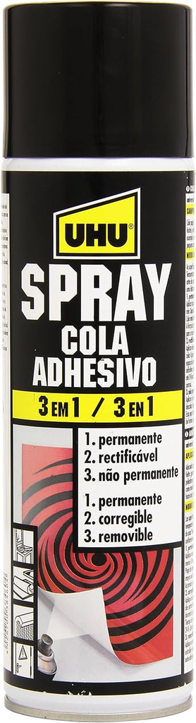 Cola Spray Uhu 3 Em 1 200ml 38455 ANIMATEK