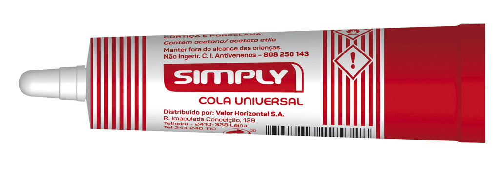 Cola Universal Simply Tubo 20ml - Ideal para Trabalhos Manuais ANIMATEK