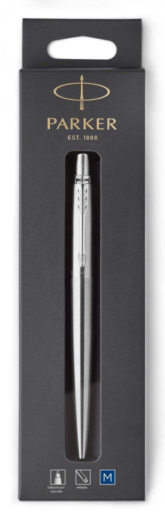 Esferográfica Parker Jotter Aço Inox Cromado Ct 1953205 Azul ANIMATEK