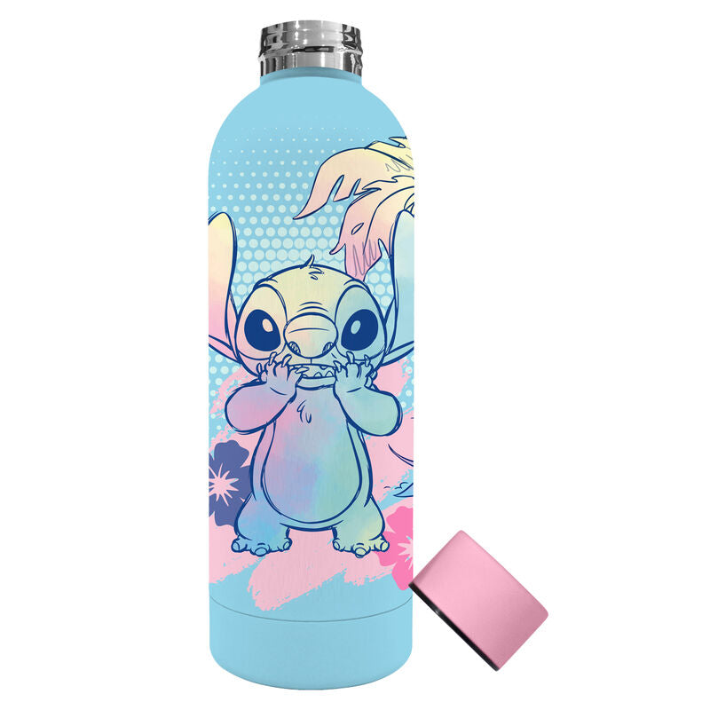 Garrafa de Aço Inoxidável Disney Stitch 500ml Azul ANIMATEK