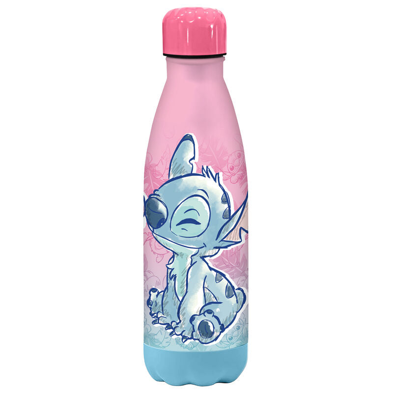 Garrafa de Aço Inoxidável Disney Stitch 500ml Rosa ANIMATEK