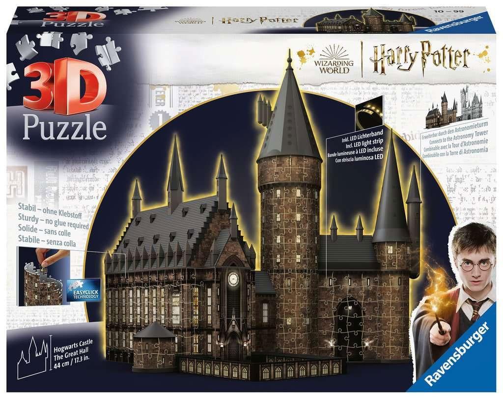 Harry Potter 3D Puzzle Hogwarts Castle: Great Hall - Night Edition (643 Peças) ANIMATEK