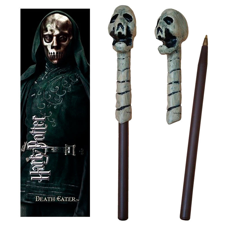 Harry Potter Caneta e Marcador de Páginas Death Eater Skull ANIMATEK