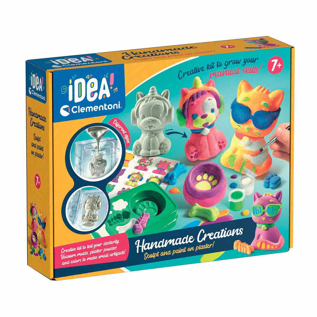 Kit de Criações Artísticas Clementoni Idea 18755 - Moldes de Animais e Gesso ANIMATEK