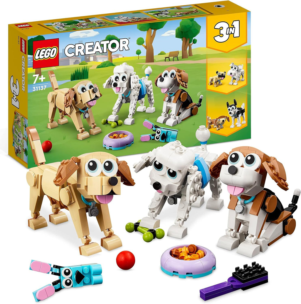 LEGO Creator 3-em-1 Cães Adoráveis 31137 ANIMATEK