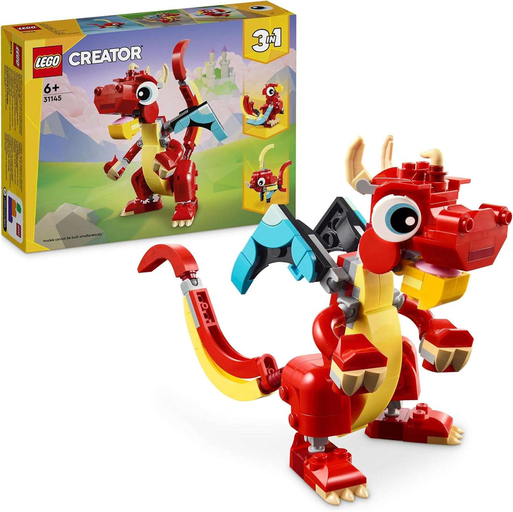 LEGO Creator 3 em 1 - Dragão Vermelho 31145 ANIMATEK