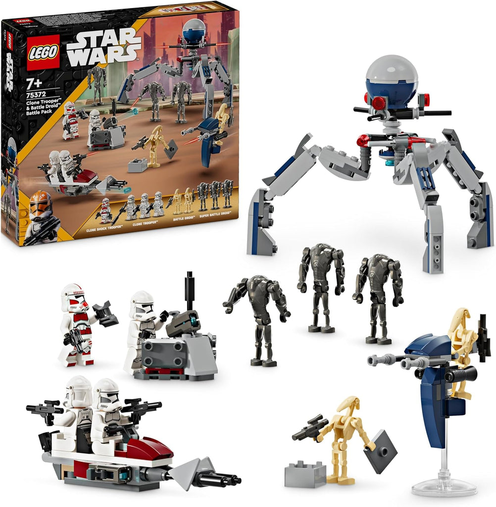 LEGO Star Wars Pacote De Combate Clone Trooper E Battle Droid 75372 ANIMATEK