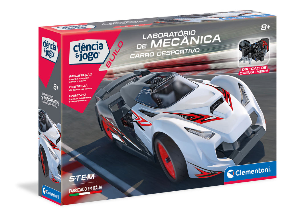 Laboratório de Mecânica – Carro Desportivo Clementoni Ciência & Jogo 67303 ANIMATEK