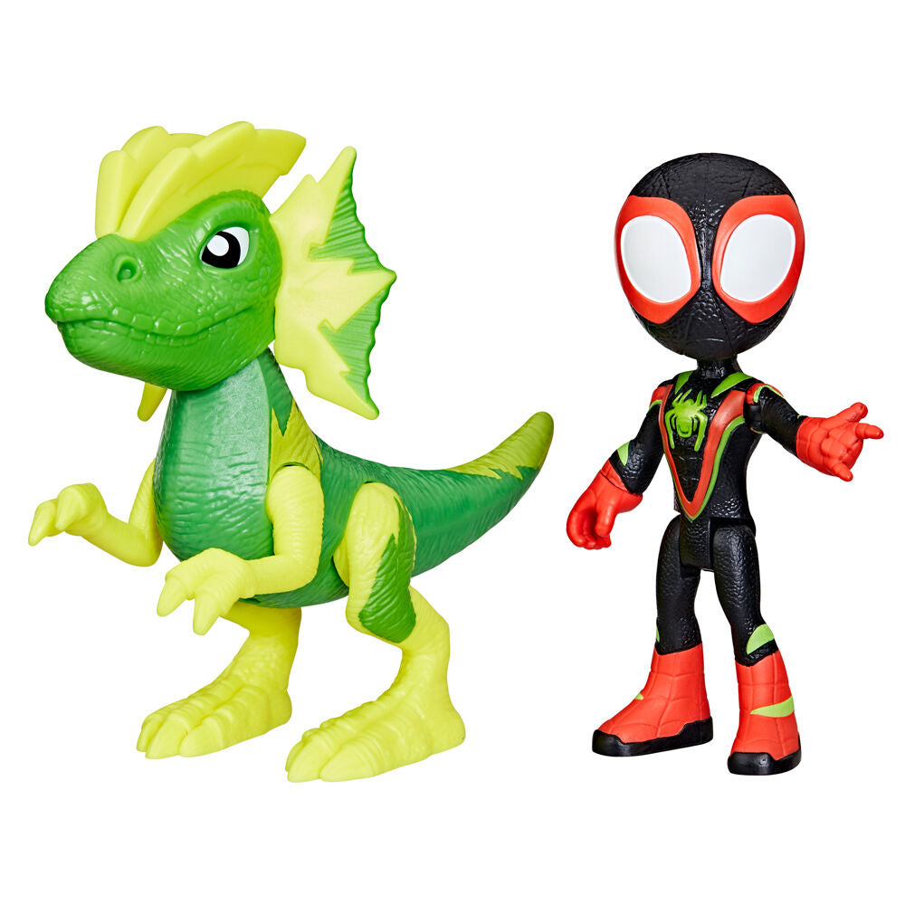 Marvel Spidey: Miles Spin Morales & Marvel's Electrosaurus 10 cm ANIMATEK