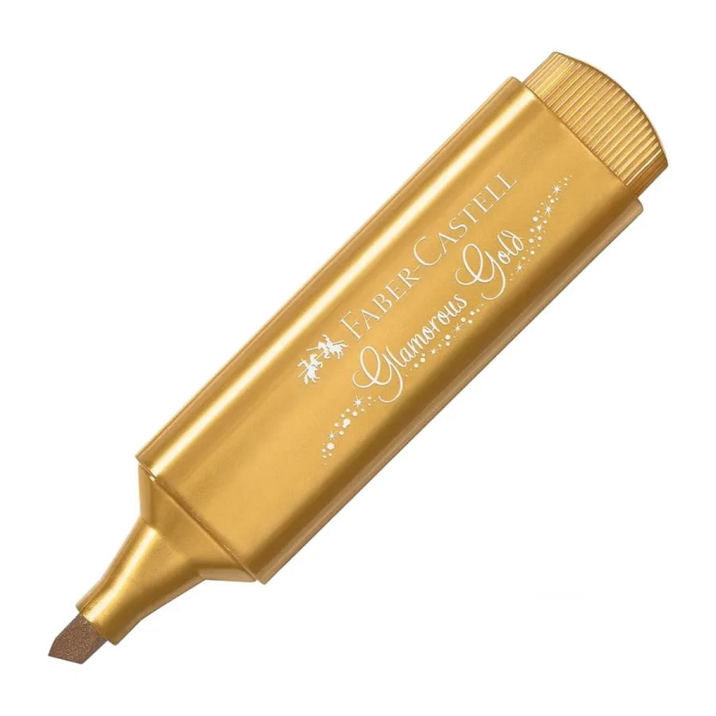 Sublinhador Fluorescente Faber-Castell Textliner 46 Metálico Dourado