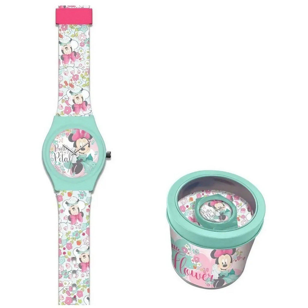 Relógio De Pulso Analógico Disney Minnie Mouse com Caixa Metálica WD22138