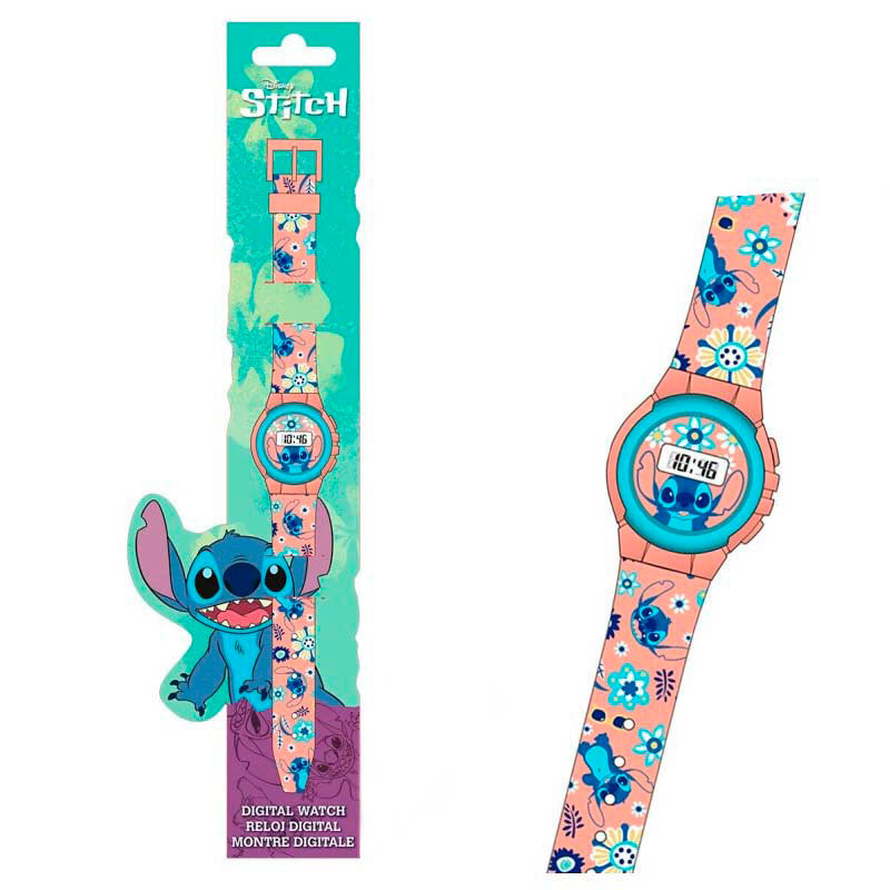 Relógio de Pulso Digital Disney Stitch LAS4072